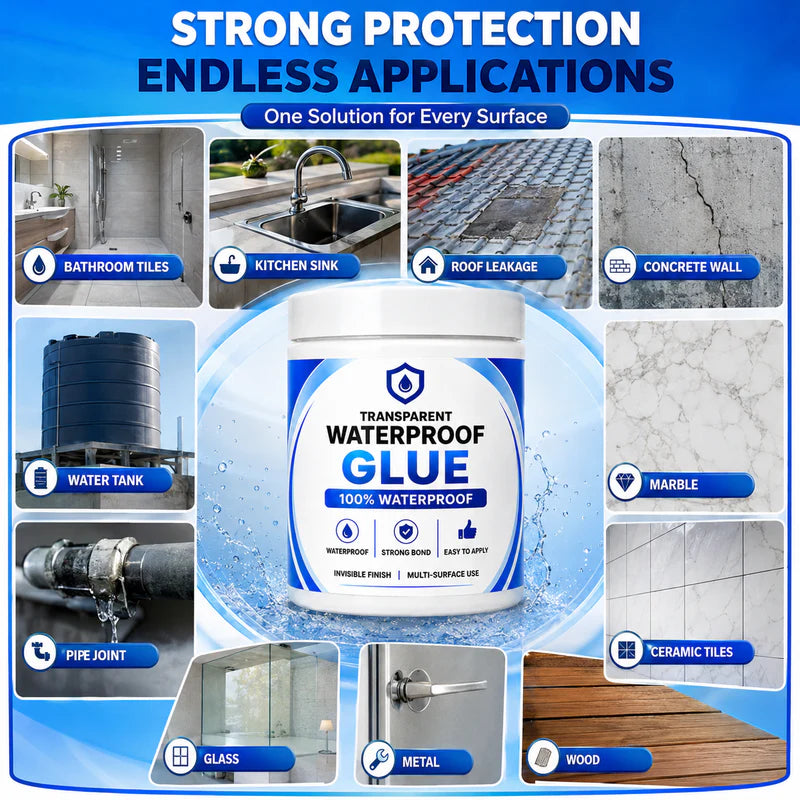 Transparent Waterproof Glue + Free Brush